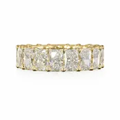 6.63 Cts 14K YELLOW GOLD Radiant Shape Eternity Band Eternity Band