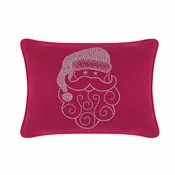 Santa Pillow - 14x20 - Fuchsia Velvet