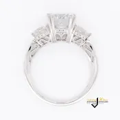 30 Round Diamonds Semi Mount With Cz Center