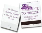 20 Stem Matchbooks Purple Logo on White