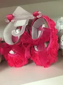 12-18 month Fushia Lace Girl Shoes