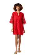 Alice Tunic Dress, Pomegranate Lace