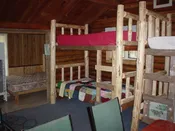 Log Twin Over Twin Bunk Bed