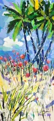 "Arboreal Palms I" by Helen Zarin 24" x 48" — Framing Wholesalers, Inc.