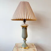 ANTIQUE FORNASETTI STYLE REVERSE PAINT LAMP