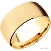 10 mm wide Domed 14K Yellow Gold band.