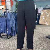 Airflow Solid Pants with Button Details