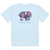 Americana Florals Unisex Heavyweight T-shirt