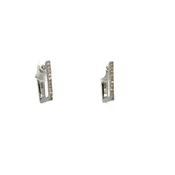 10mm Square Diamond Huggie