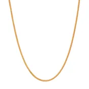 16''  Yellow Gold Flat Chain 1MM