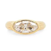 1.43ct Athena Moval Lab Grown Diamond Engagement Ring