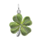 0395-001 Painted Four Leaf Clover Charm