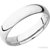 5 mm wide Domed Cobalt Chrome band.