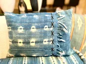 Accent Pillow Butterfly Indigo