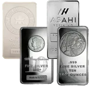 10 oz .999 Fine Silver Bar - Secondary Market - Random Design (Our Choice)