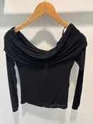 Cashmere cowl neck top