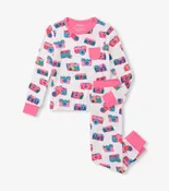 2PC SKETCHY CAMERAS BAMBOO PAJAMA SET