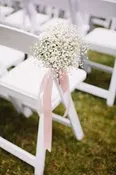 BABY BREATH CHAIR DECORATION