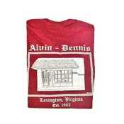 Alvin-Dennis Burgundy Short Sleeve T-Shirt
