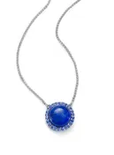 18K white gold Color Candy Frame Necklace with Lapis and Blue Sapphire by Jane Taylor — jane taylor jewelry