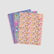 Spiral Notebook, 3 Pack - Sweets