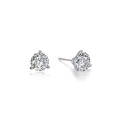 0.5 CTW 3 Prong Martini Stud Earrings