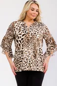 Animal Bell Sleeve Top