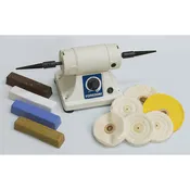 Bench Lathe Kit with Right & Left Tapered Spindles, 5/16” dia. Motor Shaft, with Cmpd bars of Tripoli, and More