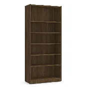 71" Laminate Bookcase - Modern Walnut
