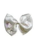 Upcycled Hand painted 100% Silk Bow