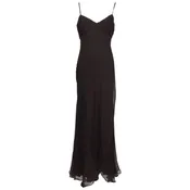 Helen David English Eccentrics Garnet Silk Velvet Bias Cut Slip Dress 1990s
