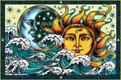 3D Sunrise Tapestry
