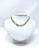 10K 12mm Semi-Solid Figaro Chain