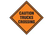 Caution Truck Crossing Sign