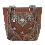 American West Desert Wildflower Zip Top Tall Tote
