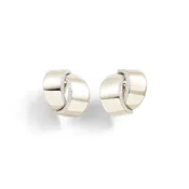 ABBRACCIO Midi Diamond Earclips - White Gold