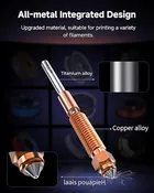 Creality Official K1C Nozzle, Unicorn Quick-Swap Nozzle