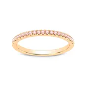 14K Rose Gold Pink Diamond Ring