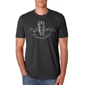 Men’s Next Level Charcoal T-Shirt with Hills
