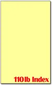 110lb Index 8 1/2" x 14" Yellow Cardstock