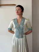 1930s mint green dressing gown