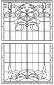 021 Custom Printed Stained Glass Window Film