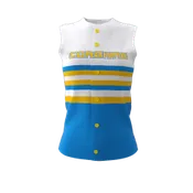 ACE FULL BUTTON SLEEVELESS JERSEY