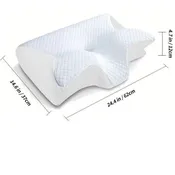 Best Pillow for Neck Pain – Ergonomic Memory Foam for Side Sleepers with Breathable Cover