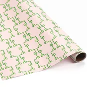 Bamboozled Green and Pink Bamboo Lattice Wrapping Paper