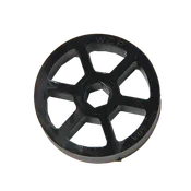 2" OD x 1/2" Wide Straight Flex Wheel (1/2" Hex Stretch, 60A)