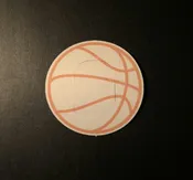 Basketball Design Silly Patch
