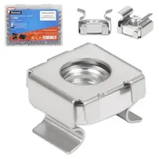 100 Pack M6 Rack Mount Cage Nuts 304 Stainless Steel Server Rack Hardware Rock Solid Snap Fit Clips Quick No Hassle Setup Precision 12.5mm Hole Compatible Heavy Duty Gear Securing Hardware