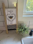 Hand towel ladder holder — Taylormadewoodworks