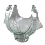 Large Four-Point Glass Bowl